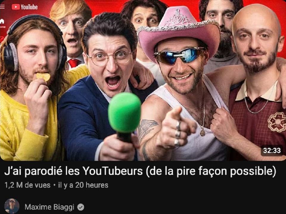 Maxime Biaggi parodie les YouTubeurs avec génie (de la pire façon possible)